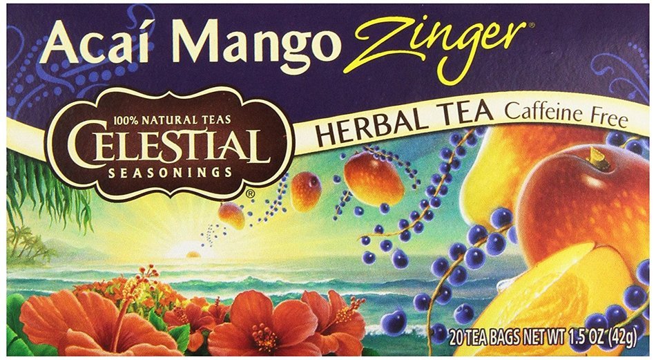 Celestial Seasonings Acai Mango Zinger Tea Bags - 20 ct N6