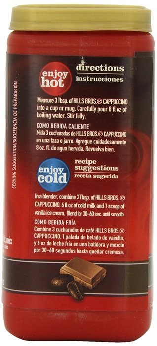 Hills Bros Cappuccino Sugar-Free French Vanilla, 12 Ounce N21