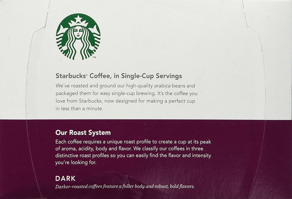 Starbucks French Roast Dark, K-Cup for Keurig Brewers, Dark Roast Coffee, 54 Count N5