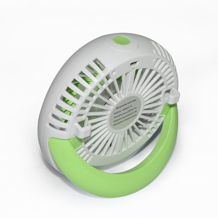 GaGa MILANO 5-inch Mini Quietness Desktop Fan Hand Hold And Support 3 Speed Cool Fan with USB Charge for Home... N4