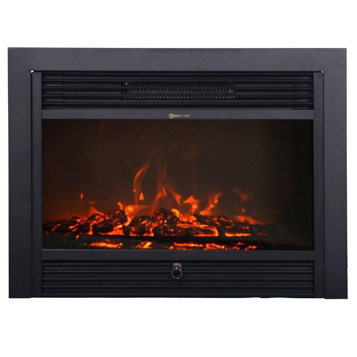 Tek Widget 28.5 Embedded Electric Fireplace Heater with Glass View N5