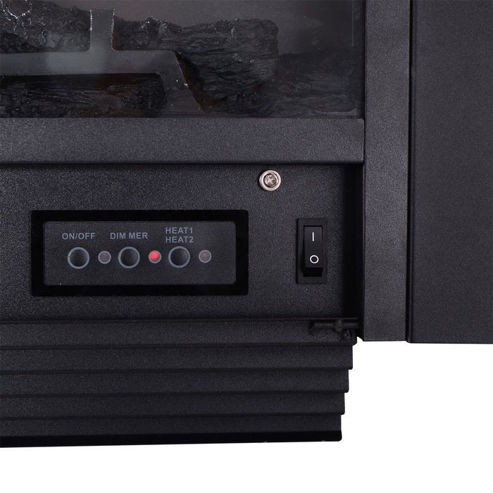 Tek Widget 28.5 Embedded Electric Fireplace Heater with Glass View N6