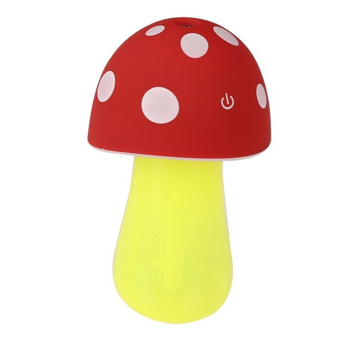 candybox 200ml Mushroom Mini USB Cool Mist Humidifier Purifier with LED Light ,Mist Mode, Auto Shut-off for Office... N6
