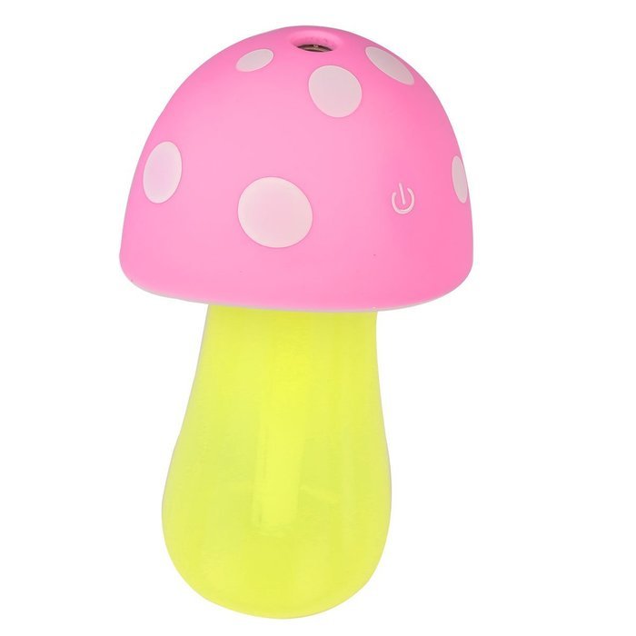 candybox 200ml Mushroom Mini USB Cool Mist Humidifier Purifier with LED Light ,Mist Mode, Auto Shut-off for Office... N7