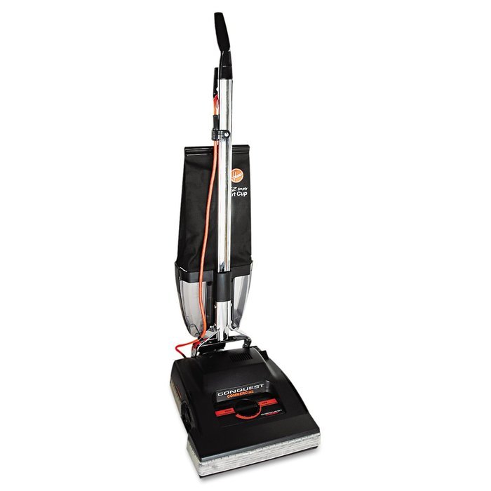 Hoover Commercial C1800-010 Conquest Bagless Upright Vacuum with 14" Cleaning Path N3