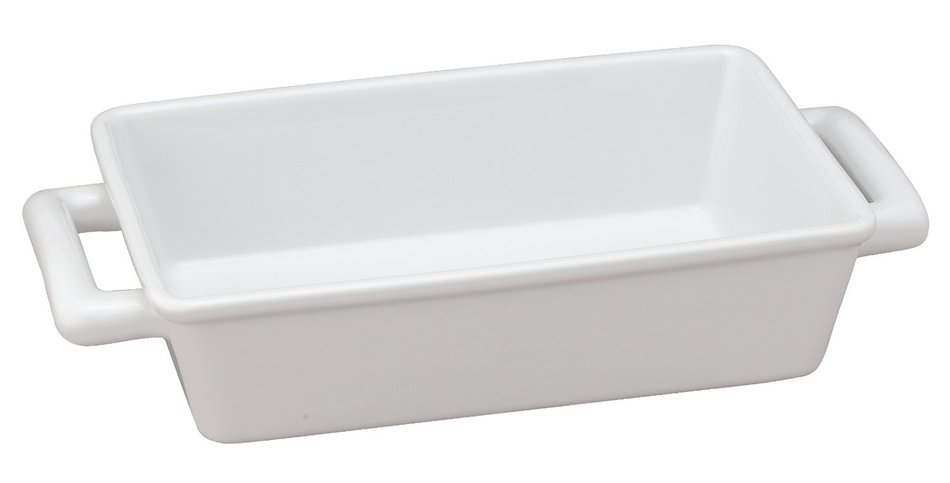 HIC Oblong Rectangular Baking Dish Roasting Lasagna Pan, Fine White Porcelain, 13-Inches x 9-Inches x 2.5-Inches N5