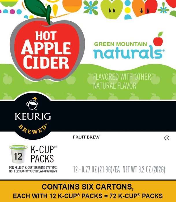 Green Mountain Naturals Hot Apple Cider, K-Cup Portion Count for Keurig K-Cup Brewers, 24-Count N24
