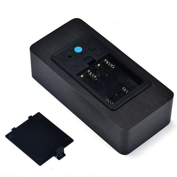 DZT1968&reg; Wooden LED Electronic Desktop Digital Alarm Clock With Temperature N3