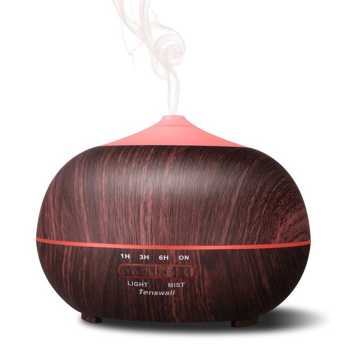 Tenswall 400ml Ultrasonic Aromatherapy Essential Oil Diffuser, Cool Mist Humidifier - Whisper Quiet Operation... N5