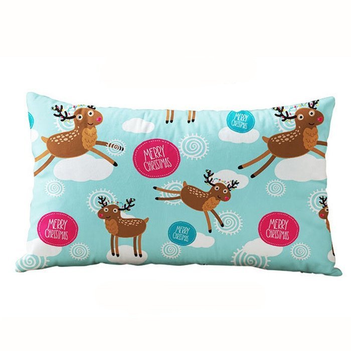 Pillow Cover,Haoricu Christmas Snowflake Rectangle Cotton Line Pillow Cases Cushion Covers (F2) N3
