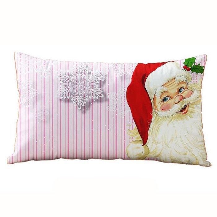 Pillow Cover,Haoricu Christmas Snowflake Rectangle Cotton Line Pillow Cases Cushion Covers (F2) N4