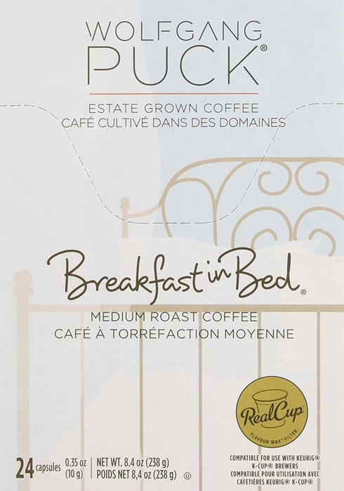 Wolfgang Puck Breakfast In Bed Coffee Single Serve Cups for Keurig, 24 Count N16