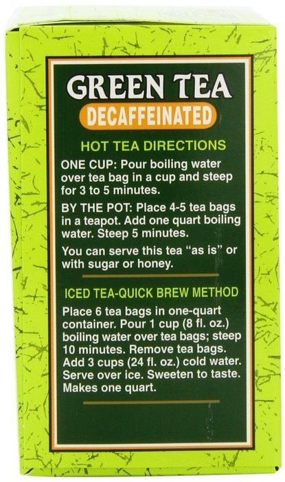 Bigelow Decaffeinated Organic Green Tea, 40 Count Box N9