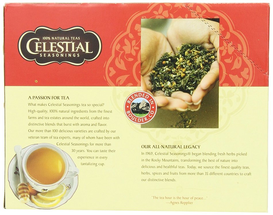 Celestial Seasonings India Spice Chai, K-Cup Portion Pack for Keurig K-Cup Brewers, 24-Count N2