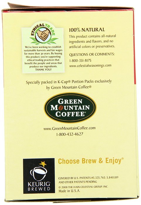 Celestial Seasonings India Spice Chai, K-Cup Portion Pack for Keurig K-Cup Brewers, 24-Count N5