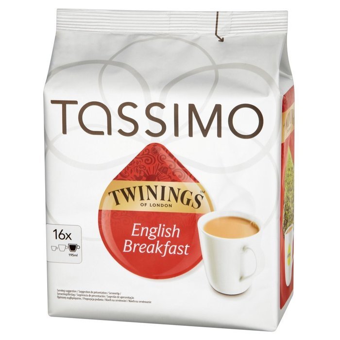 Tassimo Twinings Breakfast Tea 16 servings (Pack of 5, 80 servings in total)