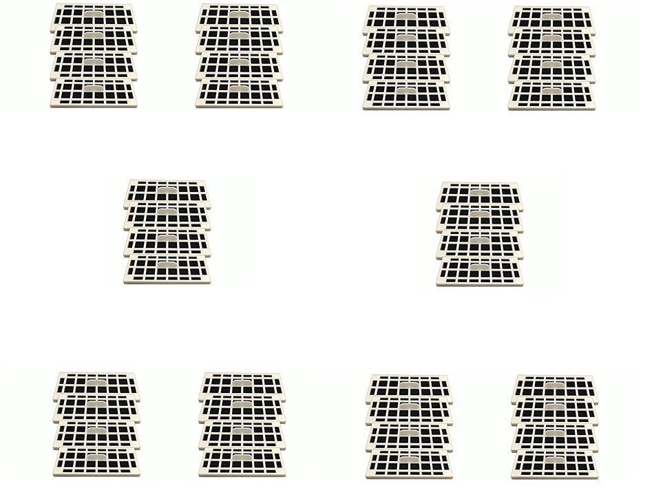 40 GE Fridge Odor Air Filters For Cafe Series Fits CFE28TSHSS, CYE22TSHSS, CZS25TSESS & CNS23SSHSS by LifeSupplyUSA