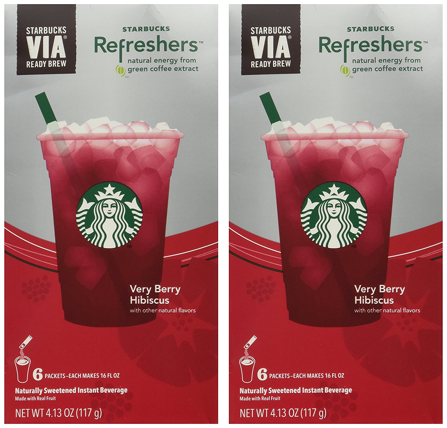 Starbucks via instant refreshers very berry hibiscus 6 packets