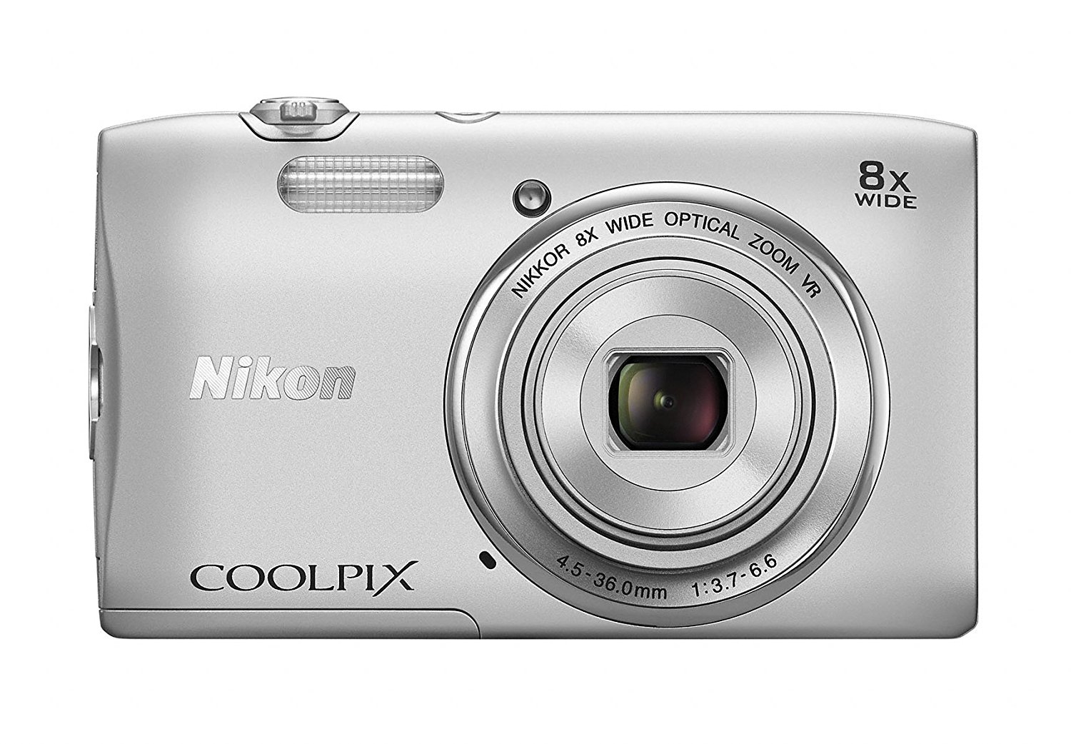 Nikon COOLPIX S3600 20.1 MP Digital Camera with 8x Zoom NIKKOR Lens and ...