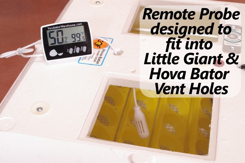 Digital Thermometer Hygrometer w Min/Max Memory & Remote Probe N3 free