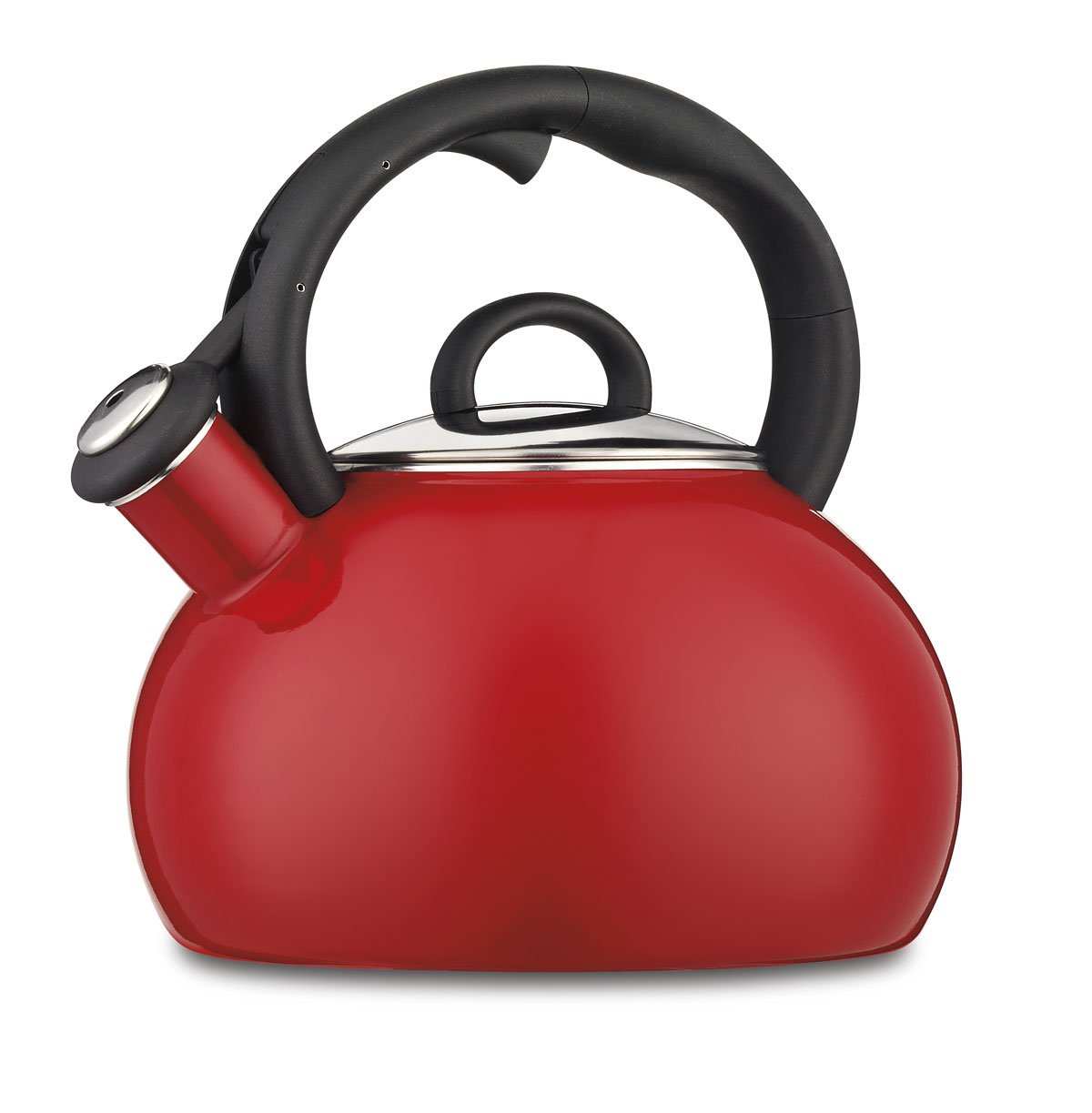 Cuisinart CTK-EOS17R Aura Enamel-on-Steel Stovetop Teakettle, Red N2 ...