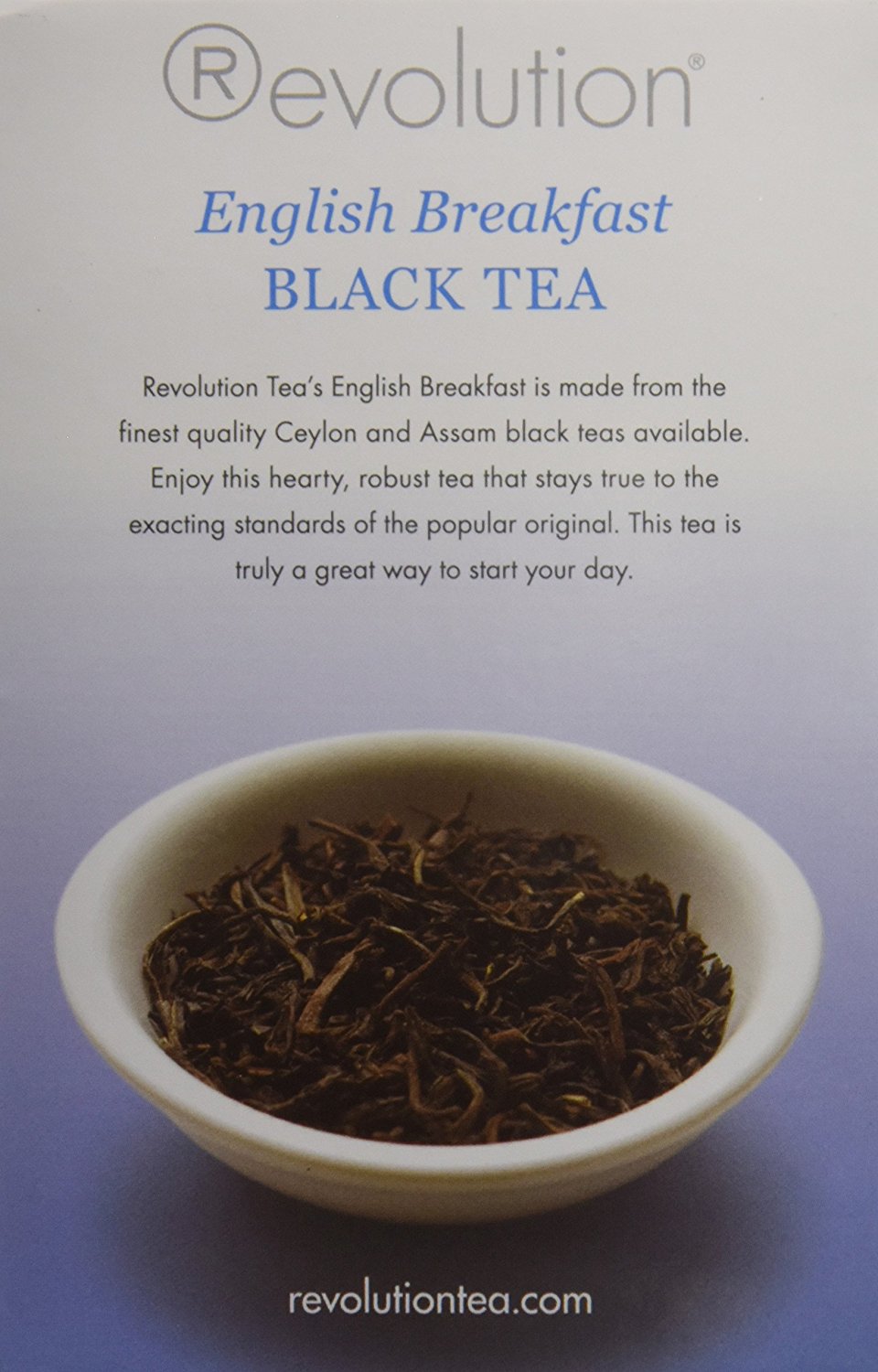 Revolution Tea Bags English Breakfast Black Tea 20 Count N3 free
