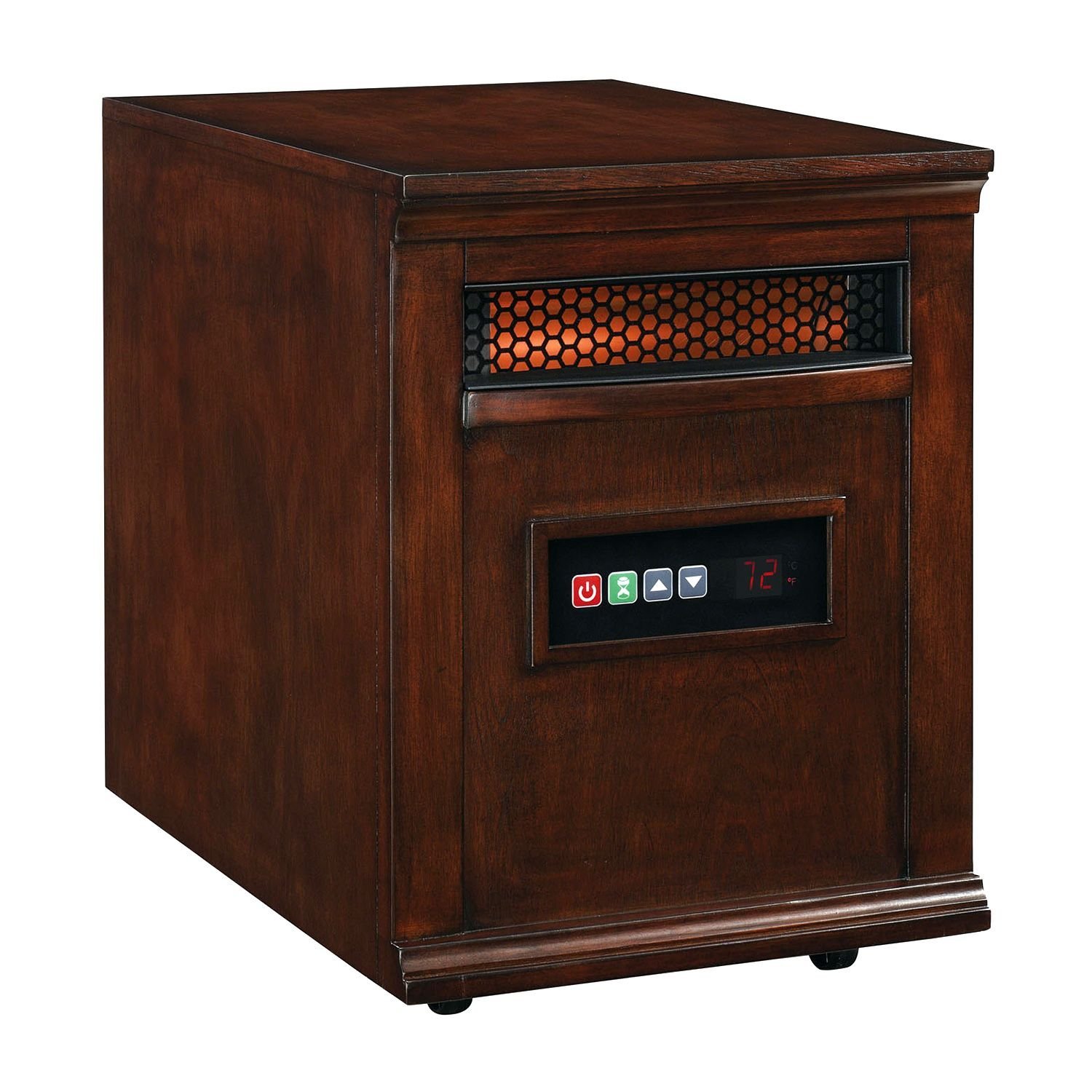 PowerHeat Space Heater Infrared Quartz Cherry Finish free image download