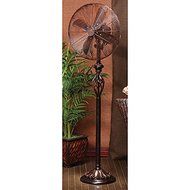 45 Watts Vintage Style Prestige Rustica 55.5-Inch Standing Fan, Orange