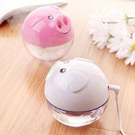 Pink Lizard Portable Cute Mini Pig-shaped USB Humidifier Air Purifier Aroma Essential Oil Diffuser