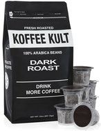 Koffee Kult Dark Roast Coffee Single Serve Capsules for Keurig K-cup Brewers 100% Arabica Coffee - Fair Trade... N15