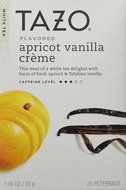 Tazo Apricot Vanilla Creme White Tea -- 20 Tea Bags