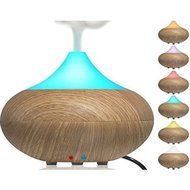 Cornmi Woodgrain Essential Oil Diffuser 7 Colors - Auto Shut-off Portable Ultrasonic Cool Mist Aroma Humidifier... N3