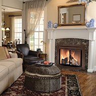 Pleasant Hearth Glacier Bay Small Fireplace Glass Doors N2
