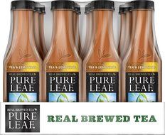 Pure Leaf Iced Tea, Unsweetened, Real Brewed Tea, 0 Calories, 18.5 Ounce (Pack of 12) N11