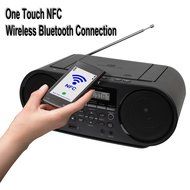 Sony Portable Mega Bass Stereo Boombox Sound System with NFC Wireless Bluetooth, USB Input, MP3 CD Player, AM/...