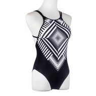 HOT Sale!Canserin Women Bohemia One-piece Geometric Bandage Swimsuit