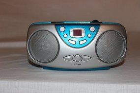 Sylvania SRCD243PL Portable CD Player with AM/FM Radio Boombox, Pink or Blue