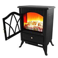AKDY 16-inch AK-OS18D2P-BK Free Standing Electric Fireplace Indoor Heater