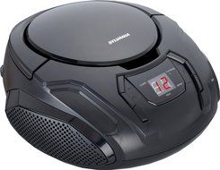 Sylvania Portable CD Boombox with AM/FM Radio (Black) N3