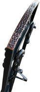 Uniflame, F-1322, 5pc Black Wrought Iron Toolset with Hammered Copper Top Trim N2