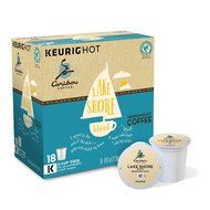 Caribou Coffee Lake Shore Blend, Keurig K-Cups, 18 Count