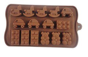 Silicone Mold Cartoon Cubs/Trojans/Car Modeling Chocolate mold Cake Ice Tray N3