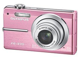 Olympus FE370 8MP Digital Camera with 5x Optical Dual Image Stabilized Zoom (Pink)