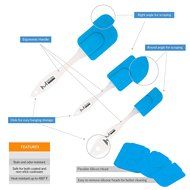 mKitchen Orange Soft Easy Flex Silicone Spatula Set of 3 - Heat Resistant Baking Supplies, Bakeware Set, Kitchen... N7