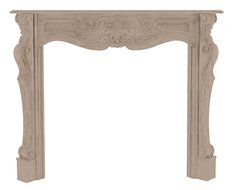Pearl Mantels 134-58 Deauville Unfinished Fireplace Mantel, Interior Opening 58-Inch Wide by 42-Inch High N2
