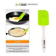 mKitchen Orange Soft Easy Flex Silicone Spatula Set of 3 - Heat Resistant Baking Supplies, Bakeware Set, Kitchen... N11