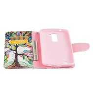 LG K10 Case,LG K10 Cover,ikasus Colorful Painted Premium PU Leather Fold Wallet Pouch Case Flip Stand Credit Card... N6