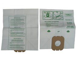 12 Hoover Type K Spirit Vacuum Bags, Canisters, Encore, Supremacy, Older Runabout Vacuum Cleaners,4010028K, 4010100K...