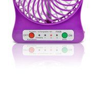 iKKEGOL Mini Portable Personal Table Fan for Office Outdoor Travel, 4-inch, Rechargeable (White) N6