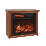 Large Room Infrared Quartz Electric Fireplace Heater Honey Oak Finish w/ Remote Most Sold Item N2